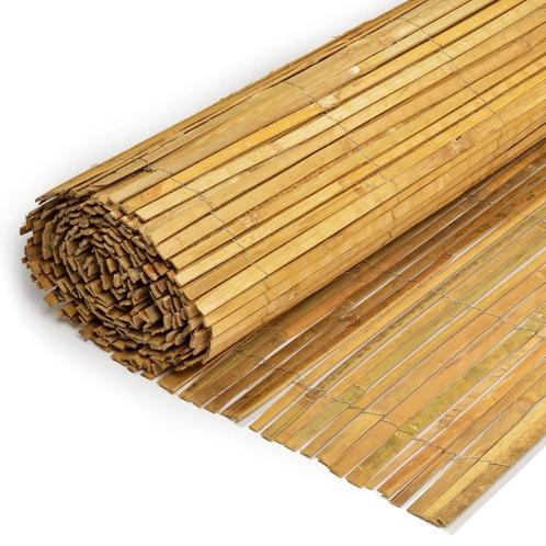 Gespleten bamboemat 100 x 500 cm, Jardin & Terrasse, Palissades, Enlèvement ou Envoi