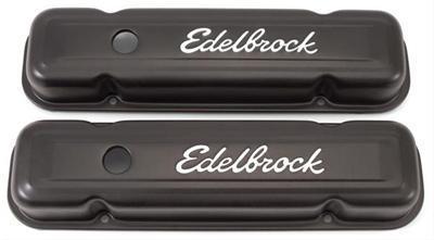 Pontiac klepdeksels edelbrock zwart, Auto-onderdelen, Motor en Toebehoren, Nieuw, Ophalen of Verzenden