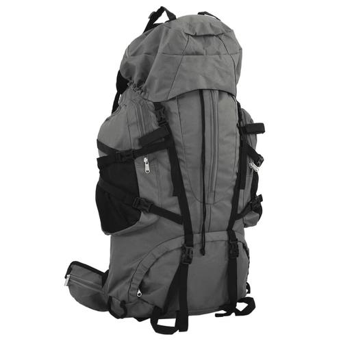 vidaXL Wandelrugzak 80 L oxford stof grijs, Handtassen en Accessoires, Tassen | Rugtassen, Nieuw, Verzenden