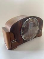 Pendule - Art Deco Glas, Messing, Coromandelhout - 1940-1950