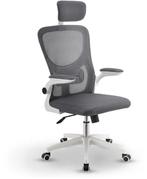 2dekans | Ergonomische Bureaustoel - Baltimore - Wit / Grijs, Ophalen of Verzenden