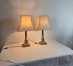 Herda - Tafellamp - Messing - Een paar kolom tafel lampen, Antiek en Kunst
