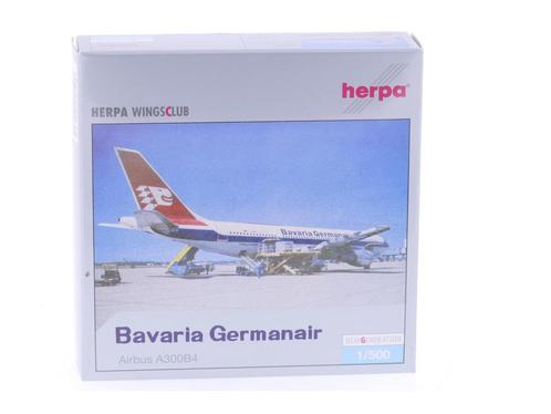 Schaal 1:500 Herpa 512695 Bavaria Germanair Airbus A300B4..., Hobby en Vrije tijd, Modelbouw | Vliegtuigen en Helikopters, Gebruikt