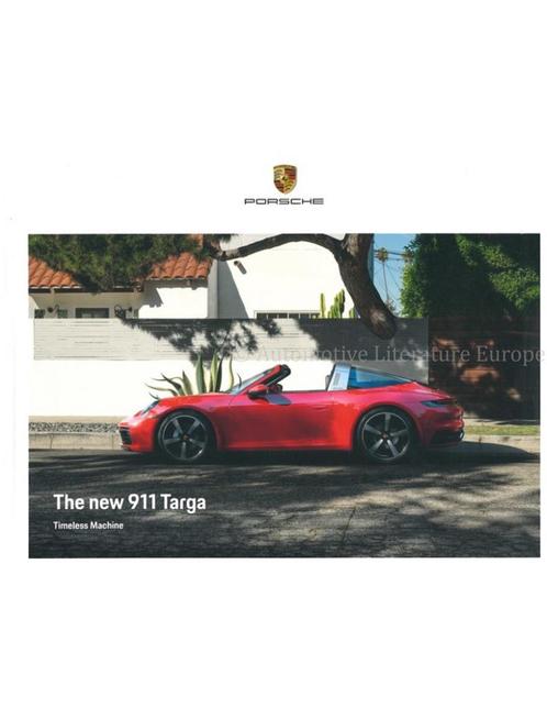 2021 PORSCHE 911 TARGA HARDCOVER BROCHURE ENGELS (UK), Boeken, Auto's | Folders en Tijdschriften, Ophalen of Verzenden