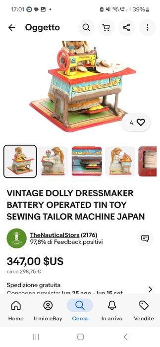 Toy Nomura - Blikken speelgoed - Dolly Dressmaker Tin Toy,, Antiek en Kunst, Antiek | Speelgoed