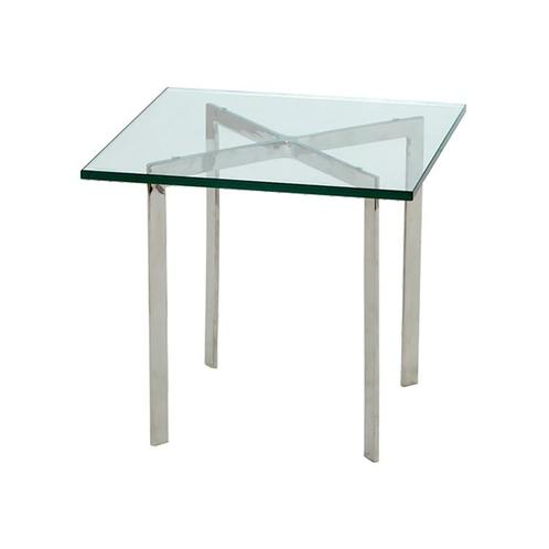 Bijzettafel Barcelona Pavillion 50cm transparant, Huis en Inrichting, Tafels | Bijzettafels, Nieuw, Verzenden