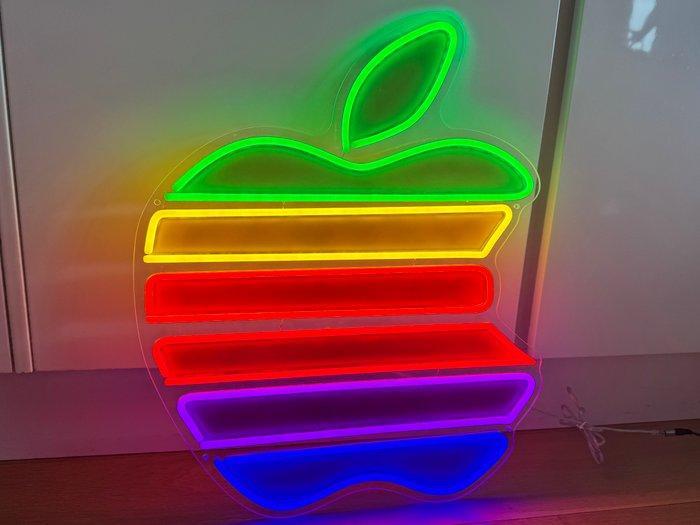 NO RESERVE * Grote Apple Neon LED Verlichte Sign - Apple -, Antiek en Kunst, Antiek | Wandborden en Tegels