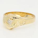 Bague - 14 carats Or jaune Diamant (Naturelle) - Solitaire