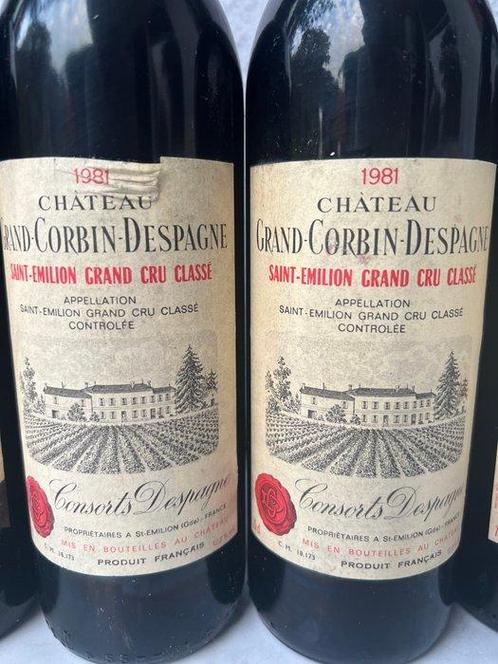 1981 Château Grand Corbin-Despagne - Saint-Émilion Grand Cru, Verzamelen, Wijnen