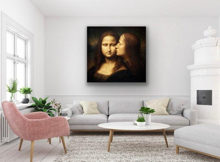 Eric Brumette - KISS ME LIKE MONA LISA - Toile L, Antiek en Kunst, Kunst | Designobjecten