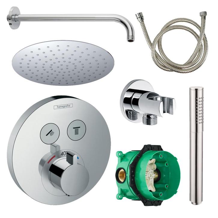 Hansgrohe Select Regendoucheset Inbouw Wanduitloop met, Bricolage & Construction, Sanitaire, Enlèvement ou Envoi