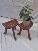 Tabouret (2) - Bois - Tabourets de traite Hindeloopen