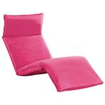 vidaXL Chaise longue pliable Tissu Oxford Rose, Jardin & Terrasse, Verzenden, Neuf