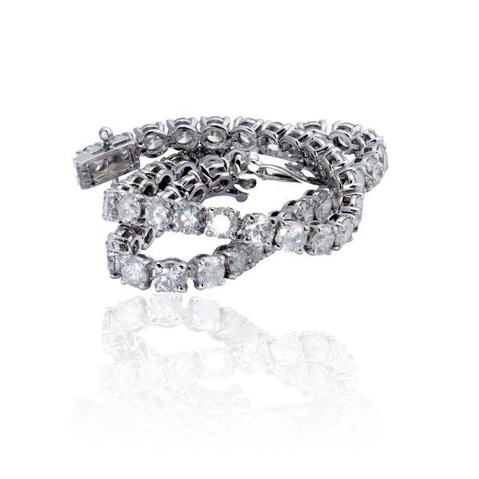 Zonder Minimumprijs - Armband - 14 karaat Witgoud - 7.30ct., Handtassen en Accessoires, Armbanden