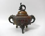 Wierookbrander - Ancient bronze incense burner with