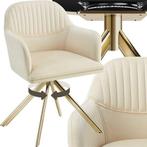 2dekans | tectake® Fluwelen draaistoel - Bureaustoel -, Ophalen of Verzenden