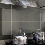 vidaXL Spatscherm keuken 90x50 cm gehard glas transparant