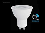 100 x 7W GU10 LED Spot Dimbaar met lens 6500K - 7, Maison & Meubles, Lampes | Autre, Ophalen