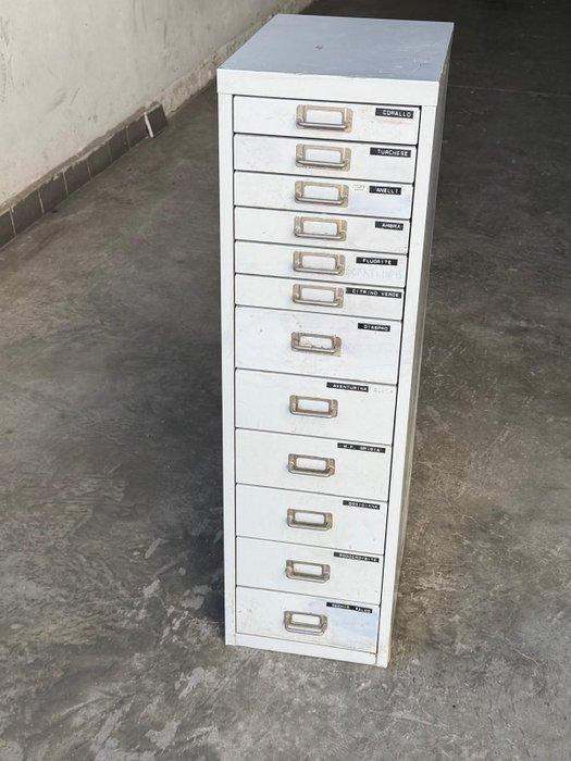 Archiefkast - Metaal - Vintage ordner, Antiek en Kunst, Antiek | Wandborden en Tegels