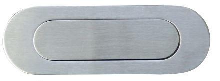 Schuifdeurgreep 150 x 50 mm Ovaal RVS, Huis en Inrichting, Kasten | Overige, Ophalen of Verzenden