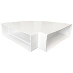 Kunststof horizontale bocht 90° voor kanaal 220 x 90mm, Doe-het-zelf en Bouw, Verzenden, Nieuw