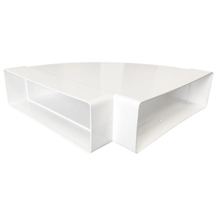 Kunststof horizontale bocht 90° voor kanaal 220 x 90mm, Doe-het-zelf en Bouw, Ventilatie en Afzuiging, Nieuw, Verzenden