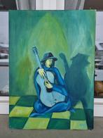Ivo Komarek (1949) - Straßenmusiker, Antiek en Kunst, Kunst | Schilderijen | Klassiek