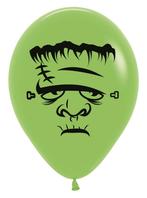 Ballonnen Frankenstein Lime Green 30cm 12st, Verzenden, Nieuw