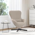 vidaXL Eivormige stoel Lichtgrijs Standaard Polyester, Huis en Inrichting, Verzenden, Nieuw