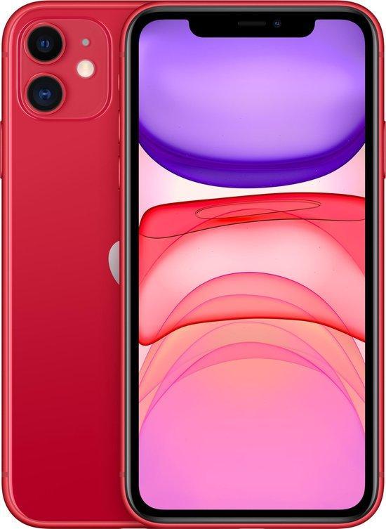 nieuwstaat Apple IPhone 11 128GB rood + nieuwe accu 100% +, Telecommunicatie, Mobiele telefoons | Apple iPhone, Zo goed als nieuw