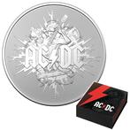 Australië. 1 Dollar 2021 AC/DC - Silver Frosted Angus Young,