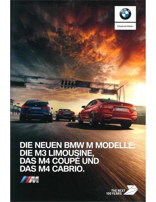 2017 BMW M3 | M4 BROCHURE DUITS, Boeken, Auto's | Folders en Tijdschriften