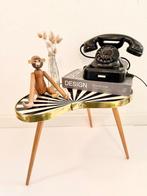 Bijzettafel - laminaat, Hout, Messing - Er is geen tekst, Antiek en Kunst