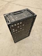 Klapkrat Kunststof 600x400x233 zwart geperforeerd, Zakelijke goederen, Landbouw | Werktuigen, Ophalen of Verzenden