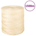 vidaXL Touw 2 mm 1500 m 100% sisal, Verzenden, Nieuw