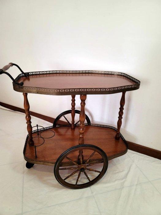 Chariot de service - Bois - Chariot porte-bougie, Antiquités & Art, Curiosités & Brocante