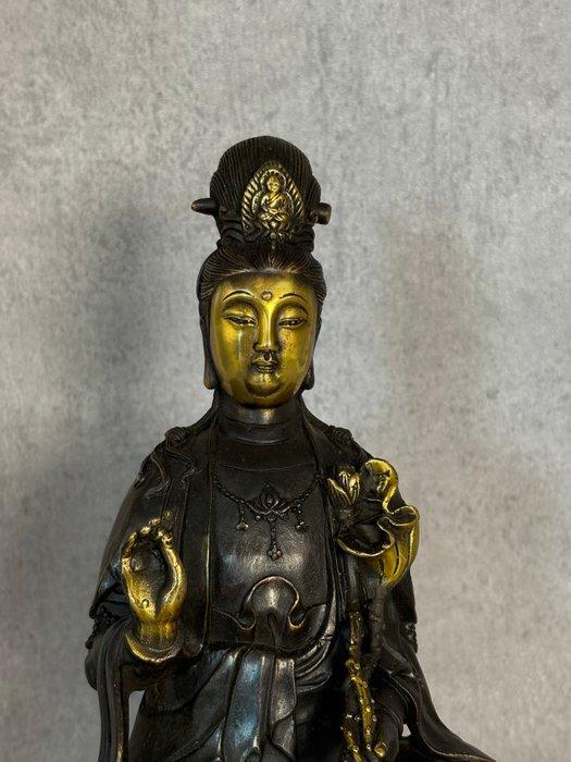 Guanyin Olifant 27.5 cm / 3.2 kg - Brons - China - Eind 20e, Antiek en Kunst, Antiek | Overige Antiek