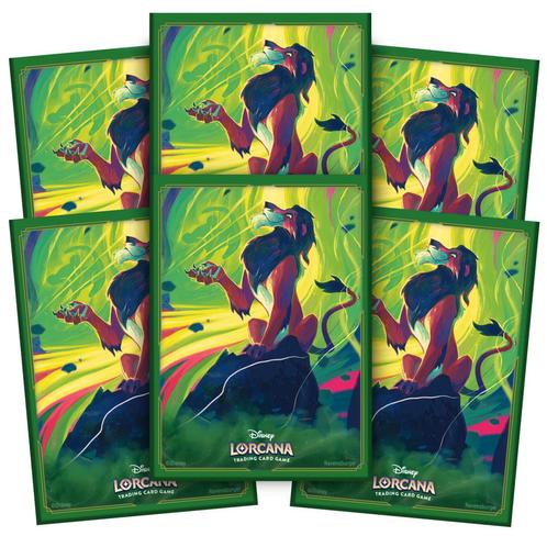 Disney Lorcana: Card Sleeves Scar (65x), Hobby en Vrije tijd, Verzamelkaartspellen | Overige, Ophalen of Verzenden