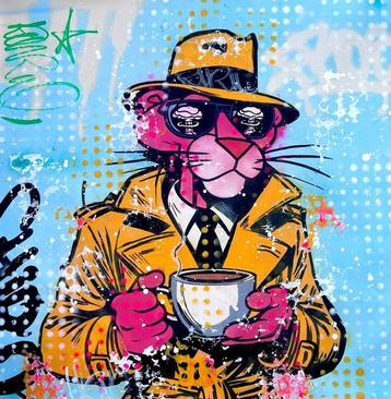 Moabit - Pink Panther X Detective Pink /Diptych/ XL beschikbaar voor biedingen