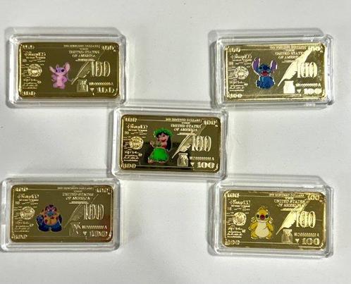 Themacollectie - Exclusieve collectie van 5 Disney vergulde, Verzamelen, Disney