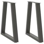 Antraciet Salontafelpoten 50cm V-model - Topkwaliteit OP=..., Tafelpoot, Minder dan 50 cm, 50 tot 100 cm, Verzenden