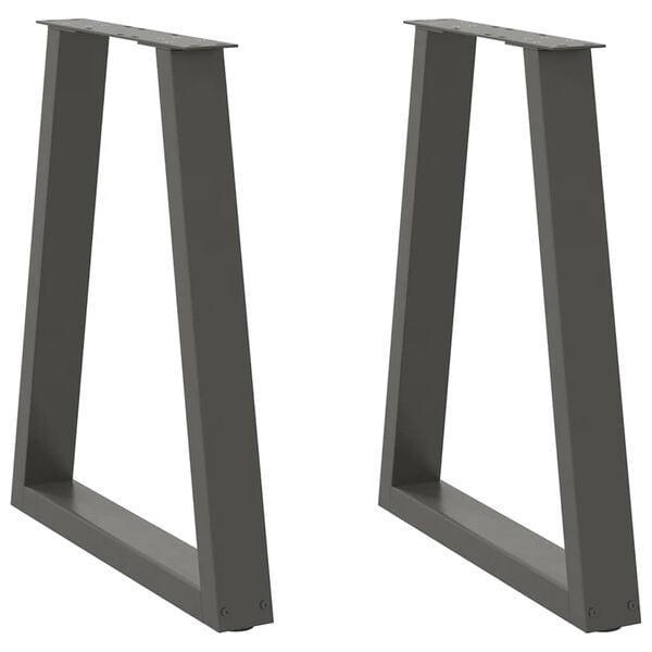 Antraciet Salontafelpoten 50cm V-model - Topkwaliteit OP=..., Huis en Inrichting, Tafelonderdelen, Minder dan 50 cm, Tafelpoot