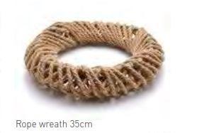 Dikke krans met touw Rope wreath 35cm krans van touw, Huis en Inrichting, Woonaccessoires | Kunstplanten en Kunstbloemen, Nieuw