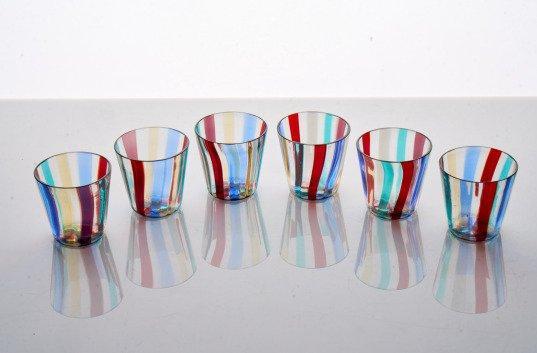 Angelo Ballarin - Gio Ponti - Drinkset (6) - Kerstcadeau -, Antiek en Kunst, Antiek | Glaswerk en Kristal