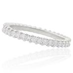 Ring - 18 karaat Witgoud - 0.37ct. tw. - Diamant -, Handtassen en Accessoires, Ringen, Nieuw