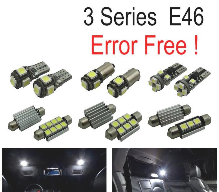KIT 17 AMPOULES LED INTÉRIEUR POUR BMW SÉRIE 3 E46 BERLINE C, Auto-onderdelen, Verlichting, Verzenden