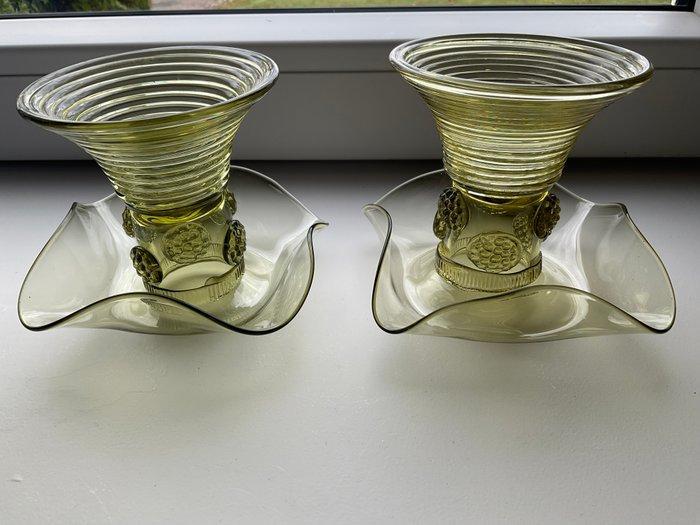 Kandelaar (2) - Römer - 2 Diabolo antieke glazen, Antiek en Kunst, Curiosa en Brocante