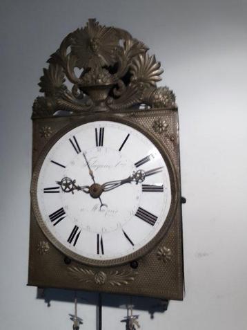 Wandklok - Antiek Koper - 1800-1850 - Comtoise Maandloper