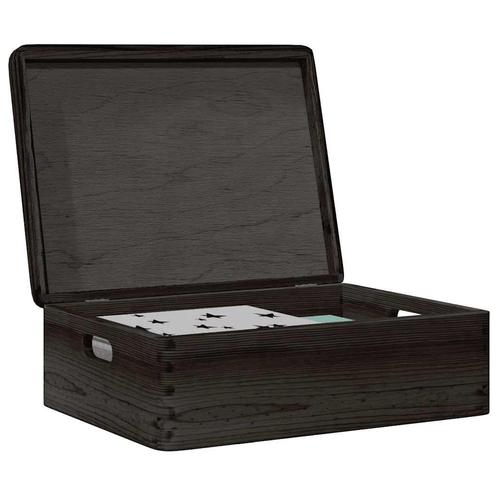 vidaXL Houten kist met deksel&handvatten 40x30x13cm, Doe-het-zelf en Bouw, Kratten en Dozen, Nieuw, Verzenden
