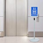 vidaXL Pedestal Poster Stand Zilver 33 x 33 x 123 cm PVC en, Verzenden, Nieuw in verpakking